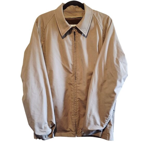 London Fog Men's Weatherproof Jacket Size 42 Long Beige Zip out Liner - Picture 1 of 8